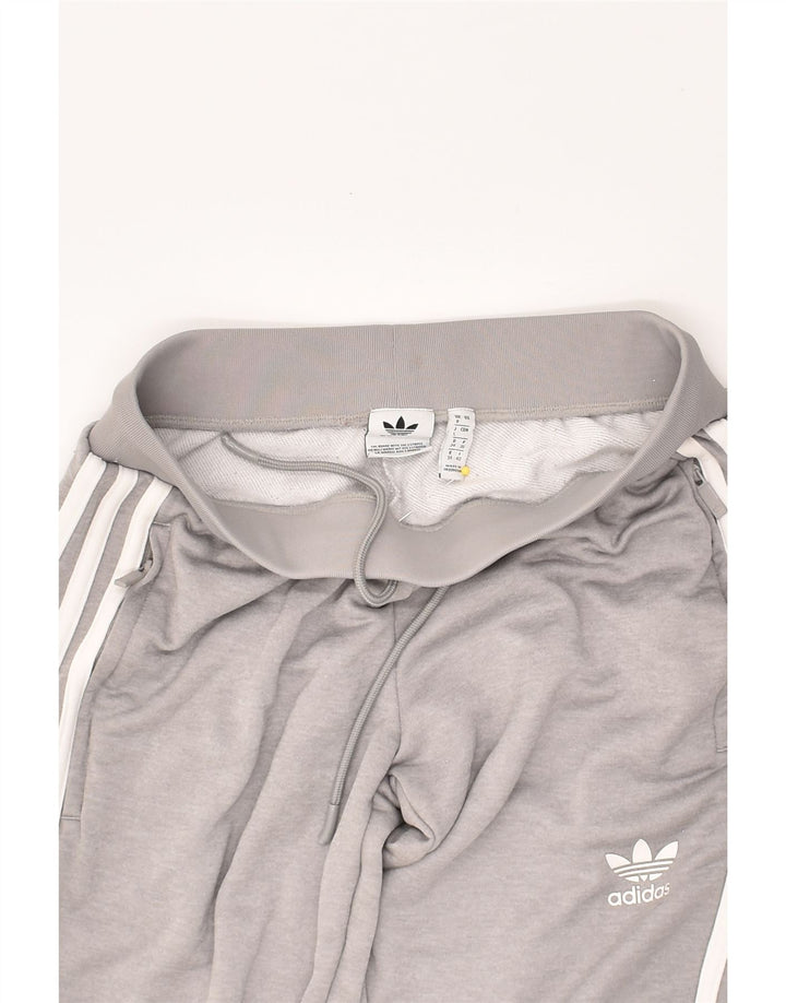 ADIDAS Womens Tracksuit Trousers Joggers UK 8 Small Grey Polyester | Vintage Adidas | Thrift | Second-Hand Adidas | Used Clothing | Messina Hembry 