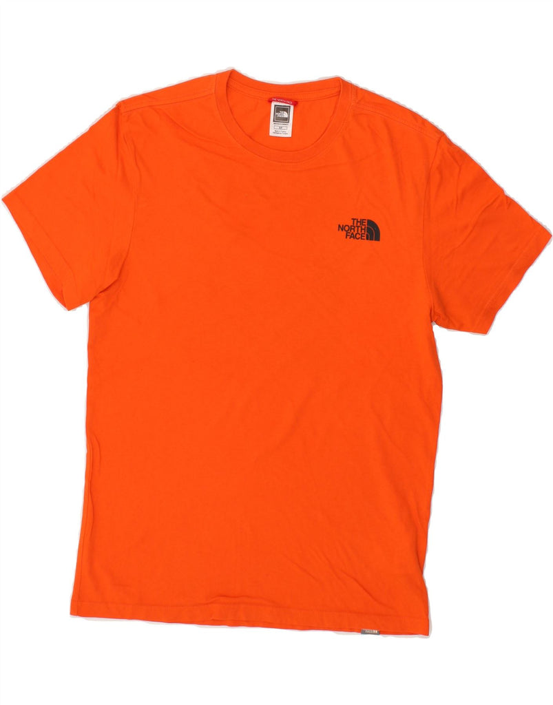 THE NORTH FACE Mens Graphic T-Shirt Top Small Orange Cotton Vintage The North Face and Second-Hand The North Face from Messina Hembry 