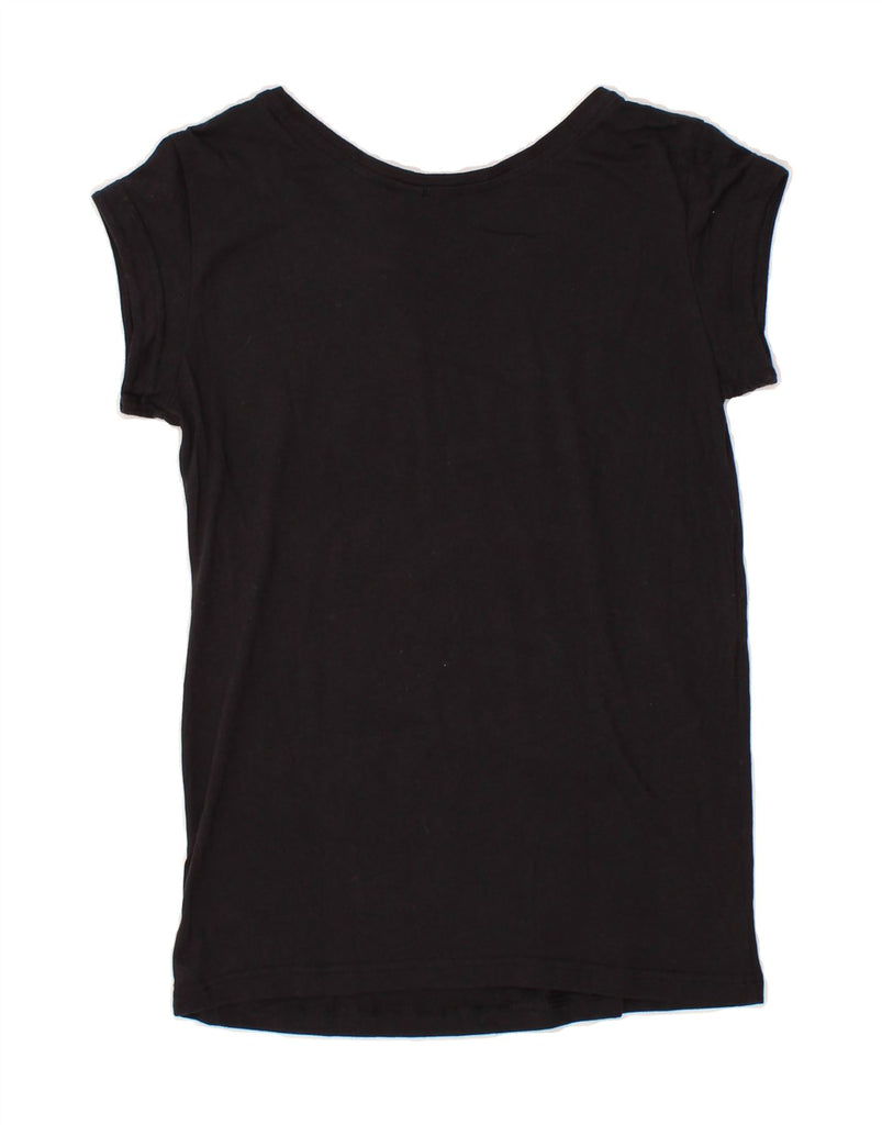 ADIDAS Womens Graphic T-Shirt Top UK 4/6 XS Black Cotton Vintage Adidas and Second-Hand Adidas from Messina Hembry 