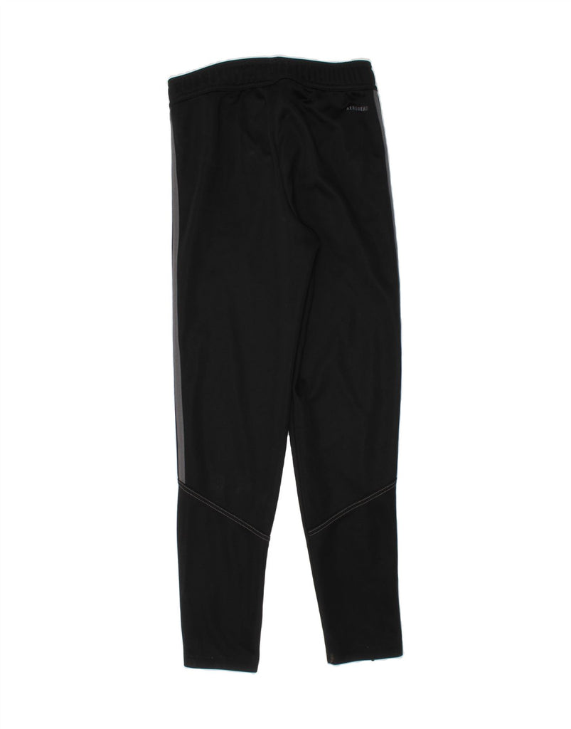 ADIDAS Boys Aeroready Tracksuit Trousers 11-12 Years  Black Polyester Vintage Adidas and Second-Hand Adidas from Messina Hembry 