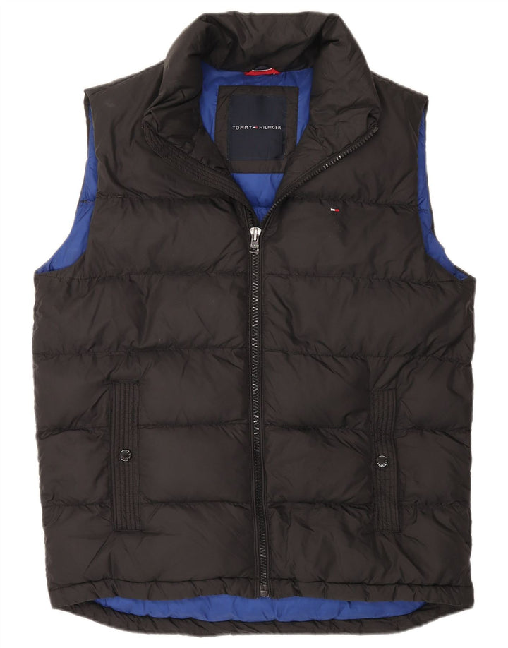 TOMMY HILFIGER Mens Padded Gilet UK 40 Large Black Nylon