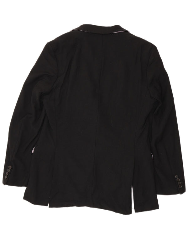 Hugo Boss Mens 2 Button Blazer Jacket UK 102 Large Black Virgin Wool