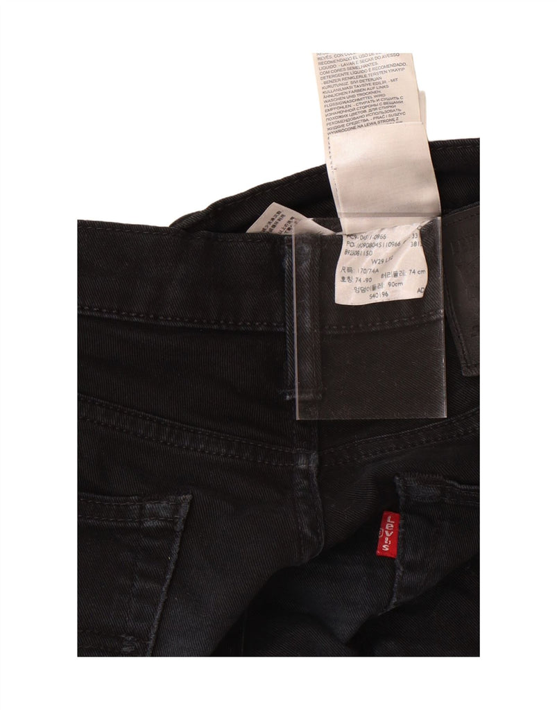 LEVI'S Womens 511 Slim Jeans W29 L32 Black Cotton Vintage Levi's and Second-Hand Levi's from Messina Hembry 