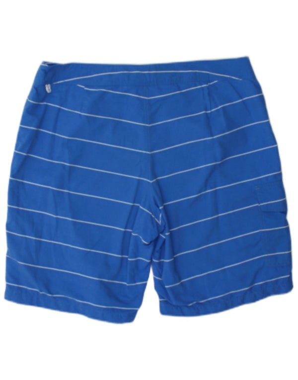 J. Crew Mens Swimming Shorts Medium  Blue Striped