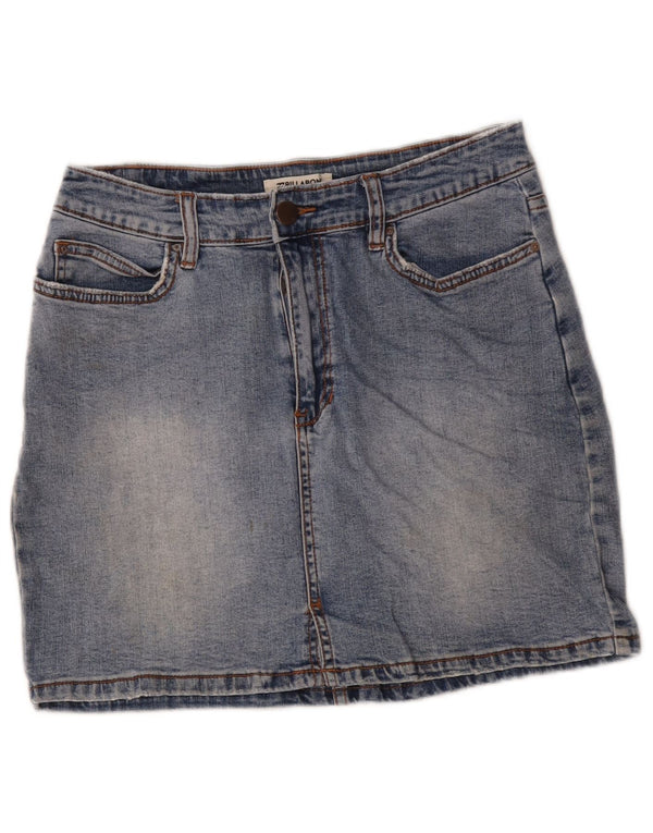 Billabong Womens Denim Skirt W30 Medium Blue Cotton