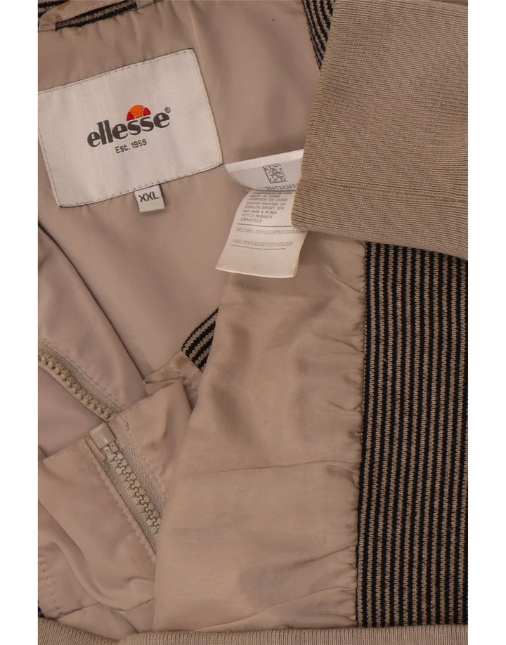 Ellesse Womens Bomber Jacket UK 20 2XL Grey Polyester