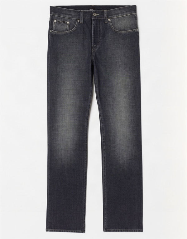 Hugo Boss Mens Straight Jeans W31 L32 Navy Blue Cotton