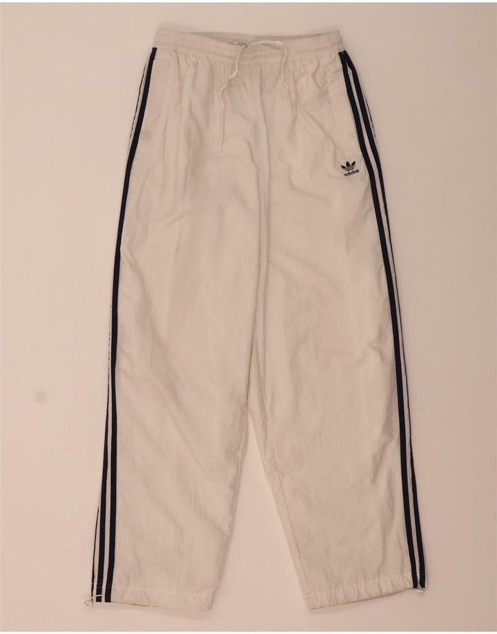 Adidas Womens Tracksuit Trousers UK 12/14 Medium  White Polyamide