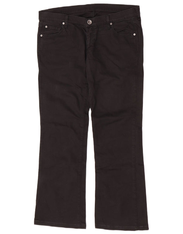 Replay Womens Bootcut Casual Trousers W33 L29 Black Cotton