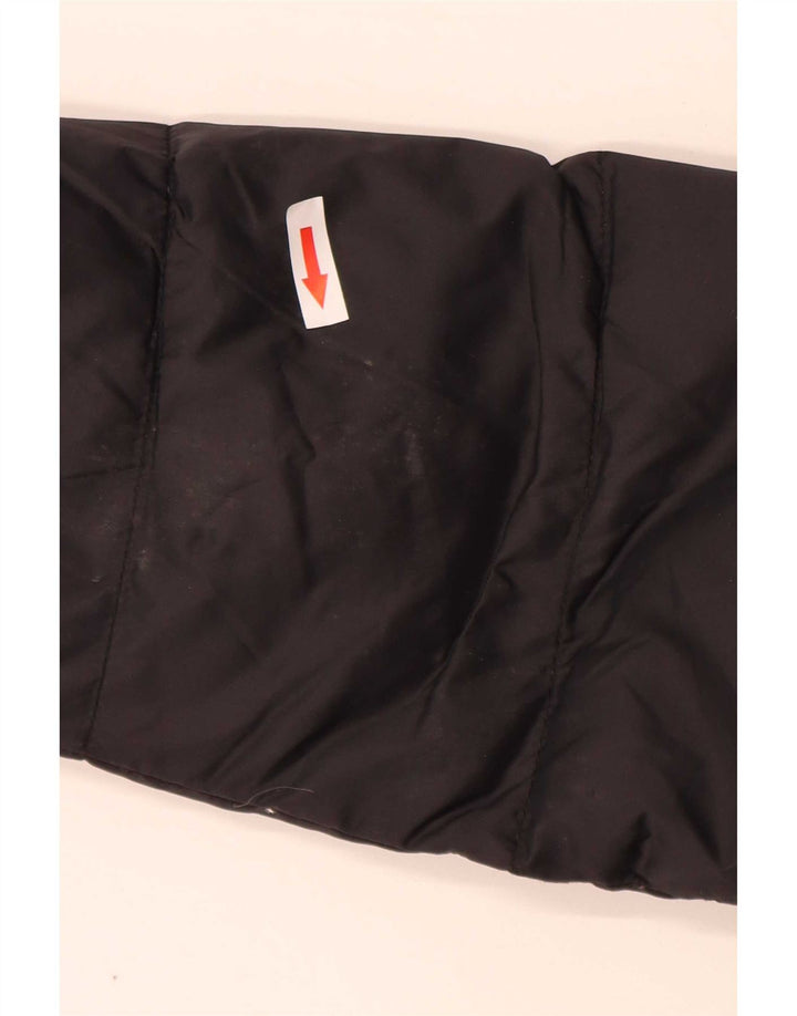 Calvin Klein Jeans Mens Hooded Padded Jacket UK 38 Medium Black Polyamide