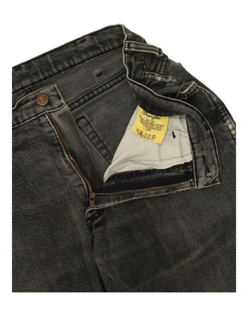 WRANGLER Mens Slim Jeans W34 L32  Grey | Vintage Wrangler | Thrift | Second-Hand Wrangler | Used Clothing | Messina Hembry 