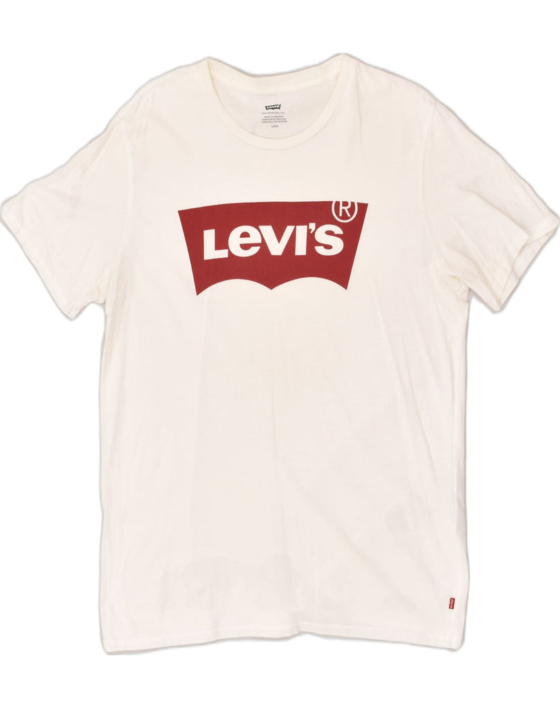 LEVI'S Mens Graphic T-Shirt Top Large White Cotton | Vintage Levi's | Thrift | Second-Hand Levi's | Used Clothing | Messina Hembry 