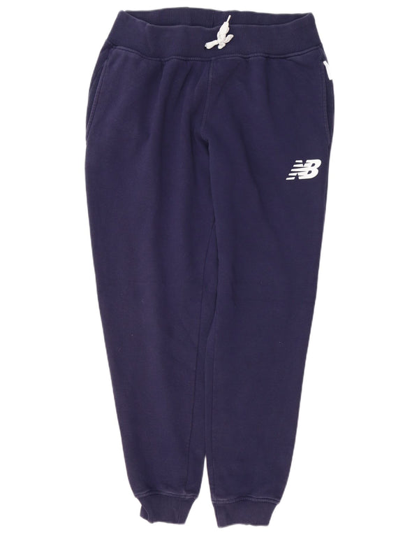 New Balance Mens Tracksuit Trousers Joggers Large Navy Blue Cotton