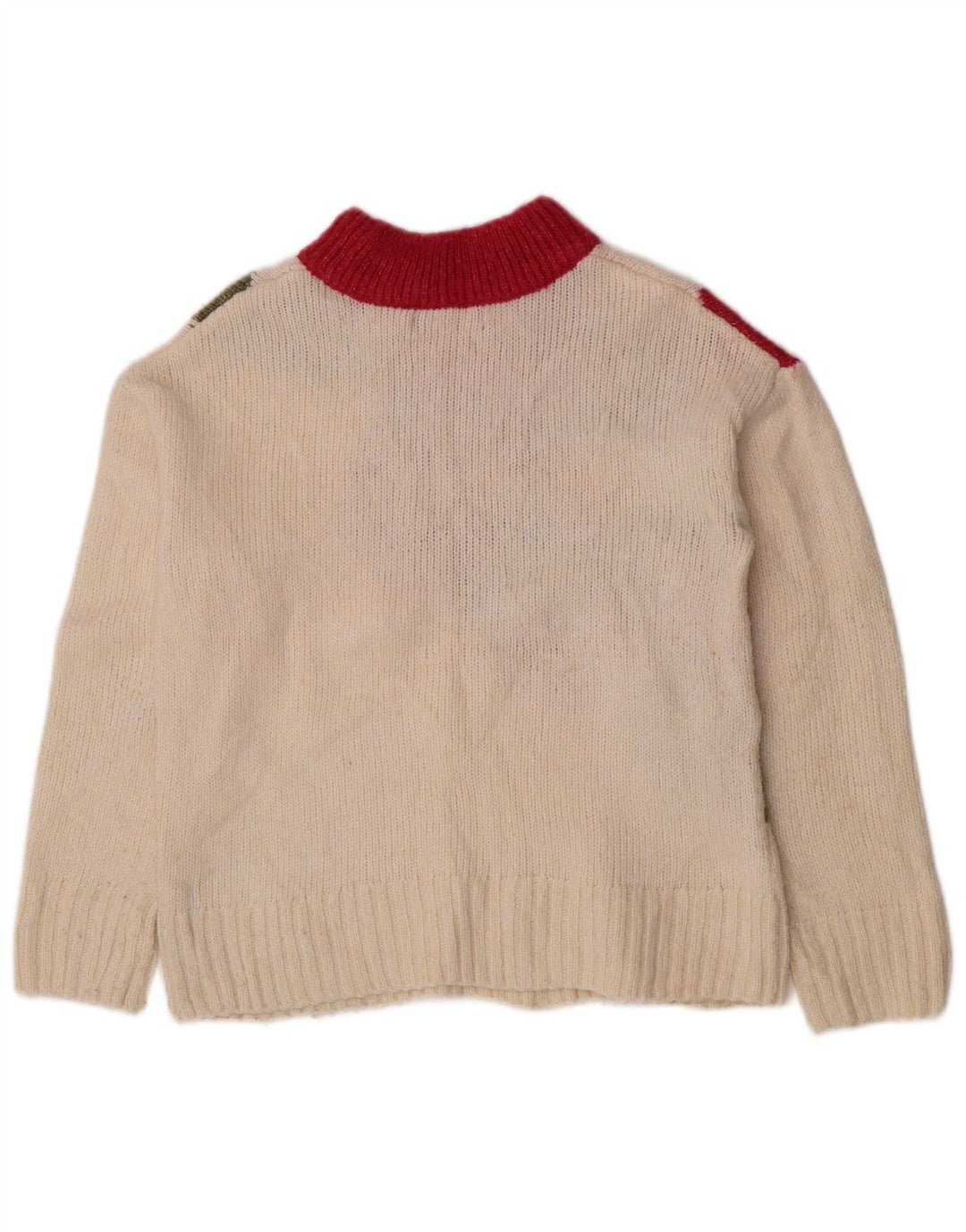 Marks & Spencer Womens Turtle Neck Jumper Sweater UK 10 Small Off White