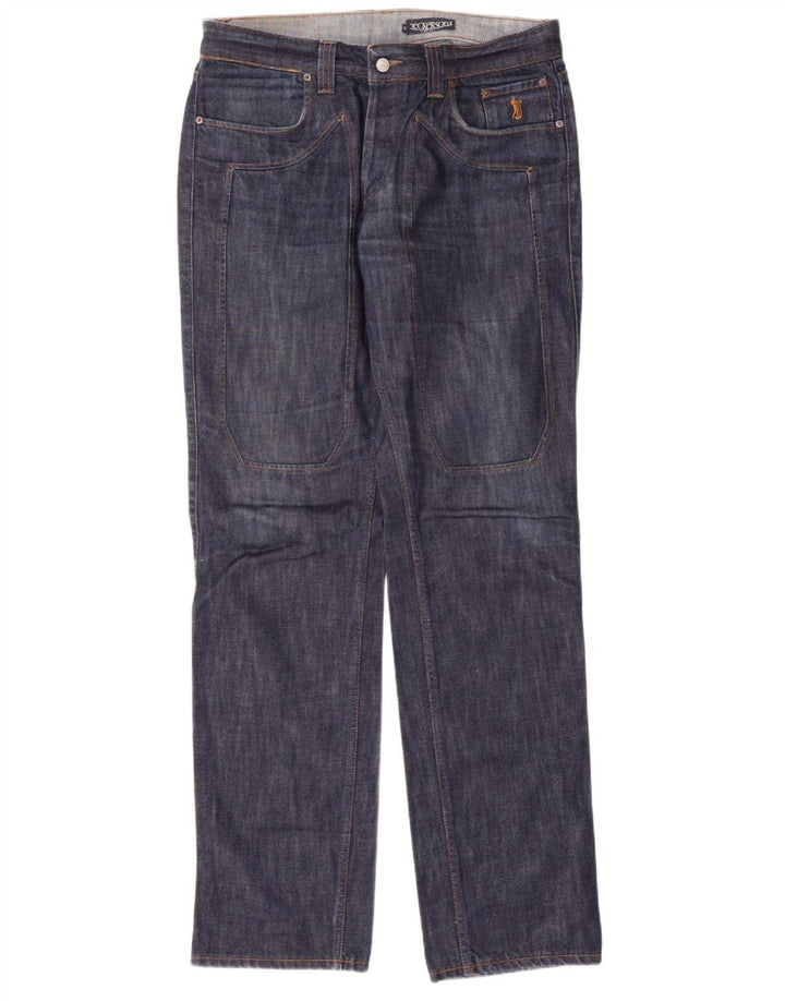 JECKERSON Mens Straight Jeans W38 L36 Blue Cotton