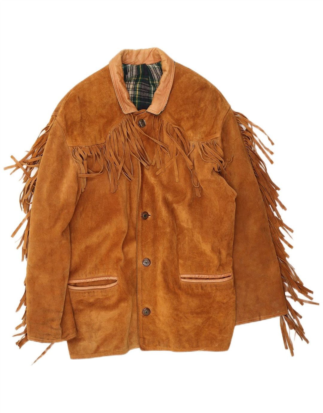 Vintage Mens Suede Jacket UK 40 Large Brown