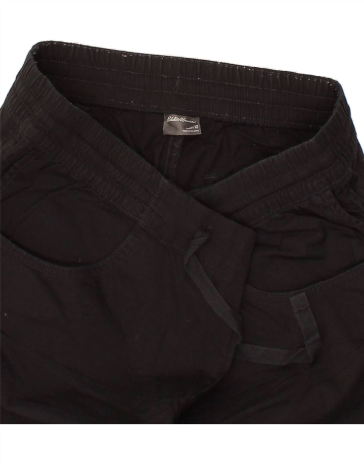 EDDIE BAUER Womens Casual Shorts US 12 Large W34  Black Cotton Vintage Eddie Bauer and Second-Hand Eddie Bauer from Messina Hembry 