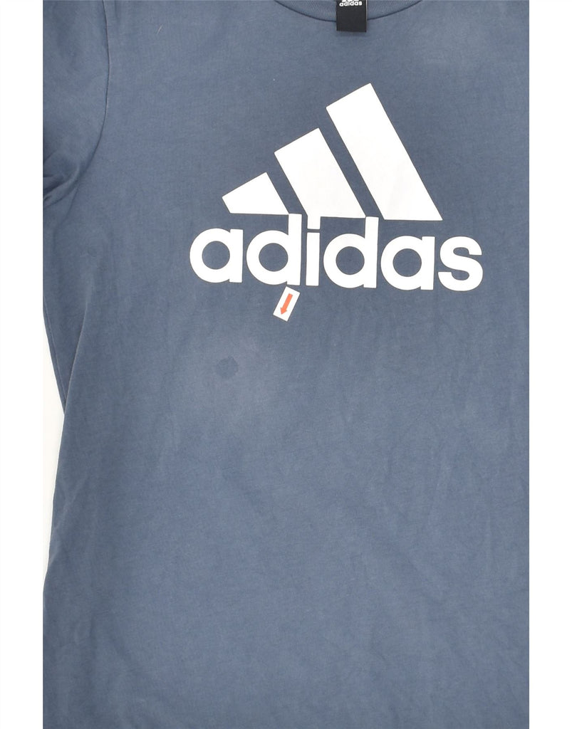 ADIDAS Boys Graphic T-Shirt Top 13-14 Years Blue | Vintage Adidas | Thrift | Second-Hand Adidas | Used Clothing | Messina Hembry 