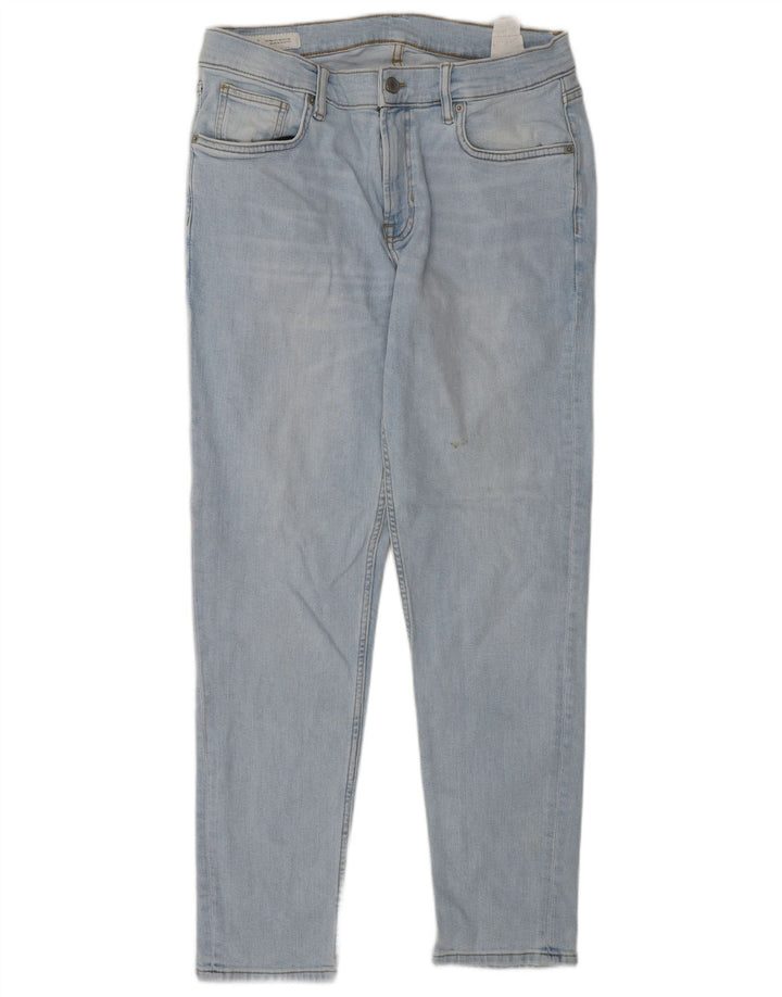 Zara Mens Slim Jeans EU 44 Large W34 L30 Blue Cotton