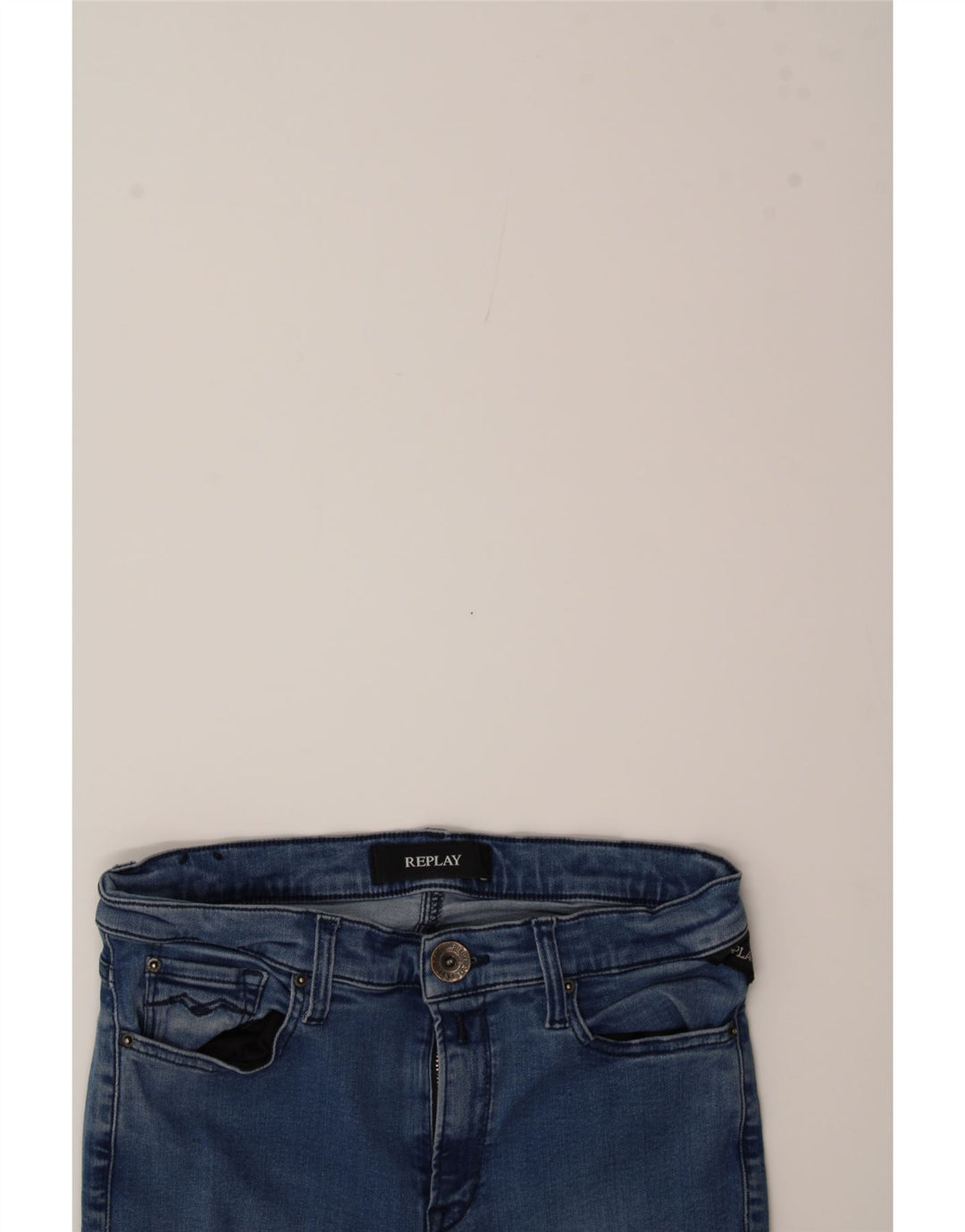 REPLAY Womens Skinny Jeans W26 L29 Blue Vintage Replay and Second-Hand Replay from Messina Hembry 