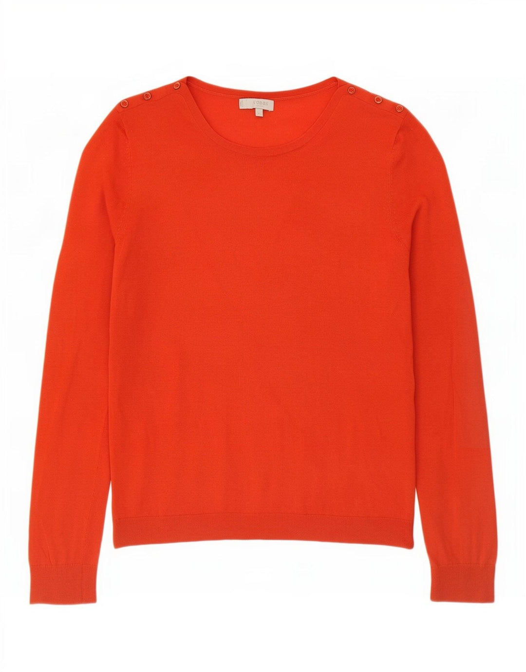 Hobbs Womens Boat Neck Jumper Sweater UK 14 Large Orange Wool