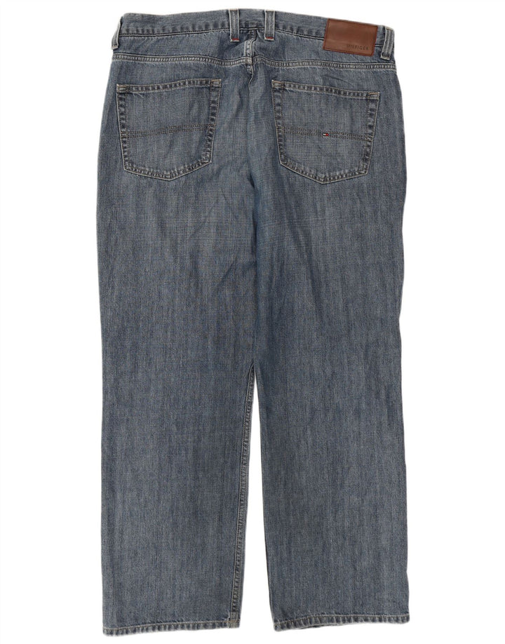 TOMMY HILFIGER Mens Straight Jeans W38 L30 Blue Cotton