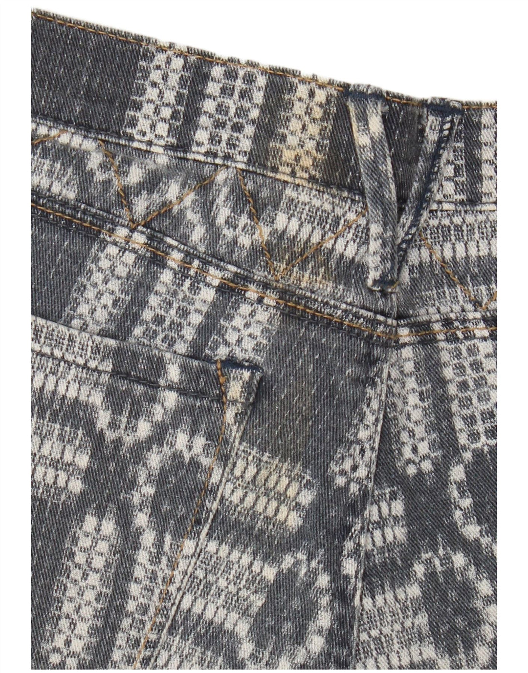 Roxy Womens Denim Shorts US 7 Medium W30 Blue Geometric