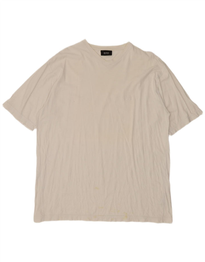 Hugo Boss Mens T-Shirt Top XL White