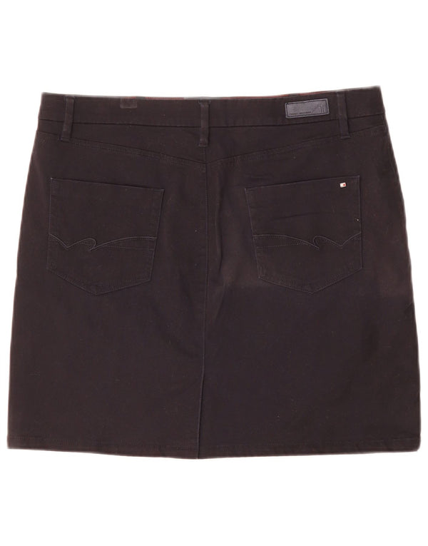 Tommy Hilfiger Womens Mini Skirt US 10 Large W34  Black Cotton