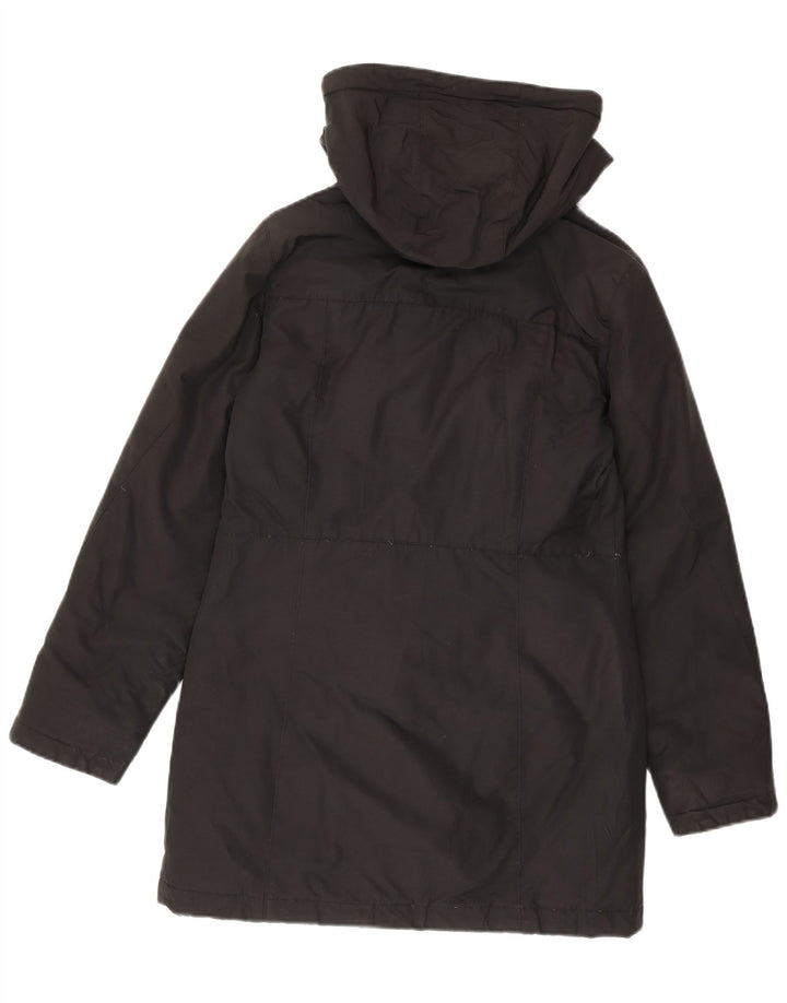 Woolrich Womens Hooded Padded Coat UK 10 Small Black Polyester