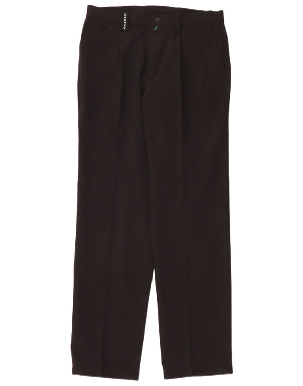 Chervo Mens Pegged Chino Trousers IT 48 Medium W32 L33 Black Polyester