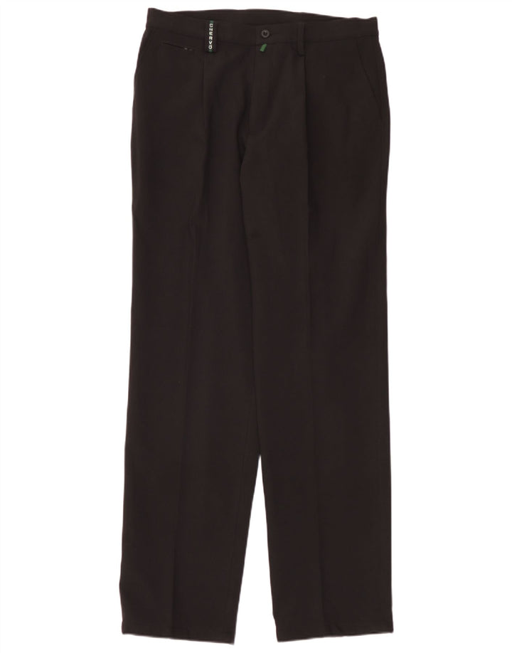 Chervo Mens Pegged Chino Trousers IT 48 Medium W32 L33 Black Polyester