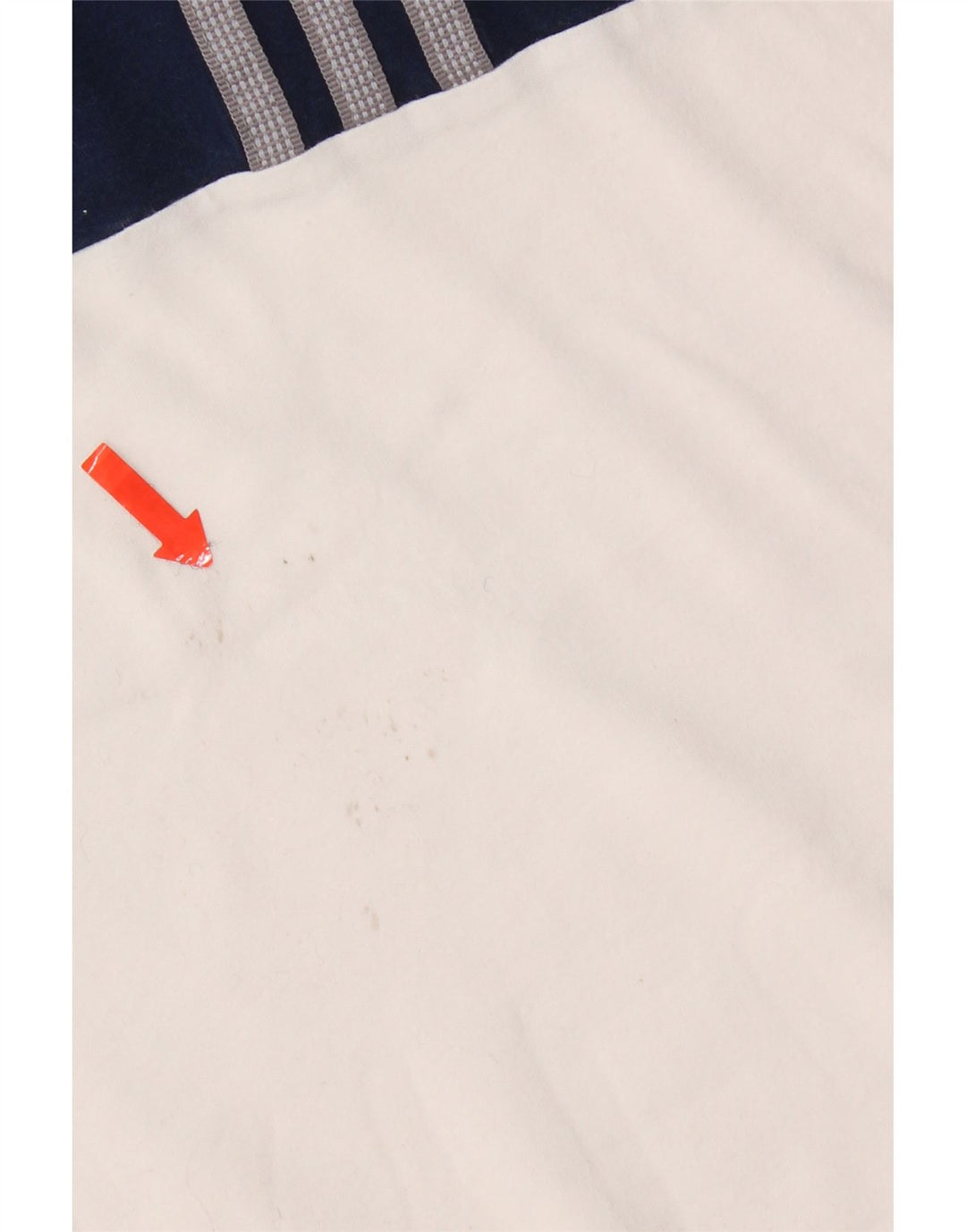 Adidas Mens T-Shirt Top Small White Colourblock Cotton