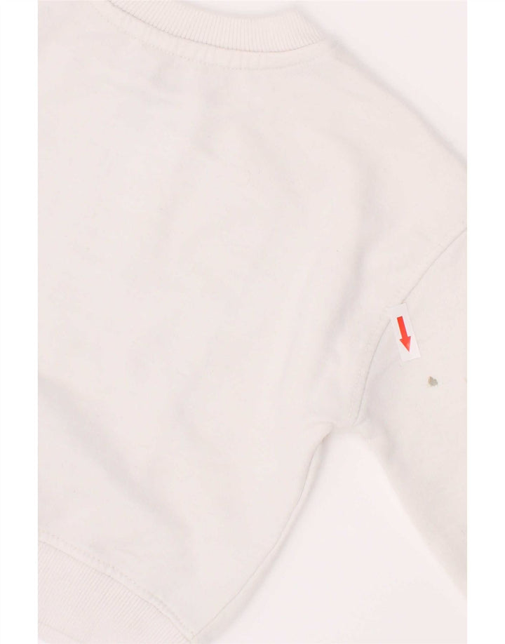 Dkny Boys Graphic Sweatshirt Jumper 2-3 Years White Cotton