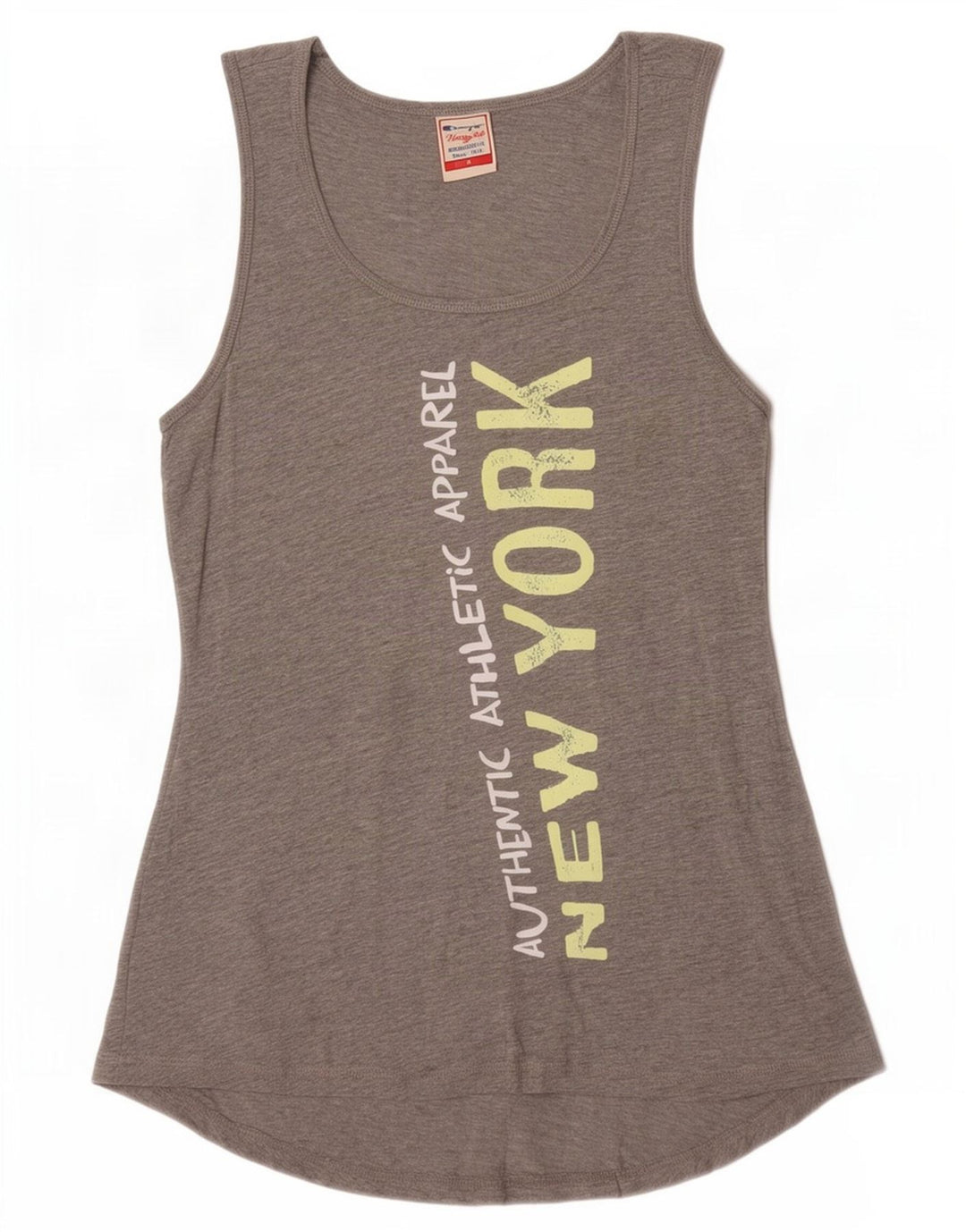 Champion Womens Heritage Fit Graphic Vest Top UK 12 Medium Grey Flecked