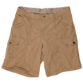 Vintage Womens Cargo Shorts US14 W34 Khaki Cotton