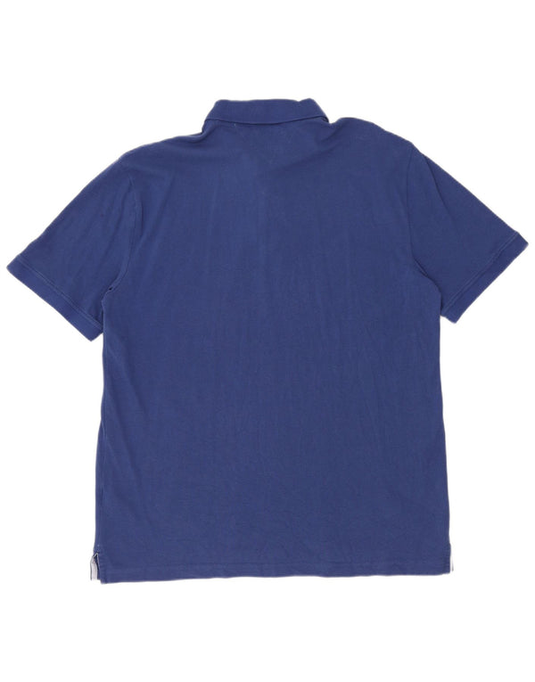 Tommy Hilfiger Mens Short Sleeve Polo Shirt 2XL Blue Cotton