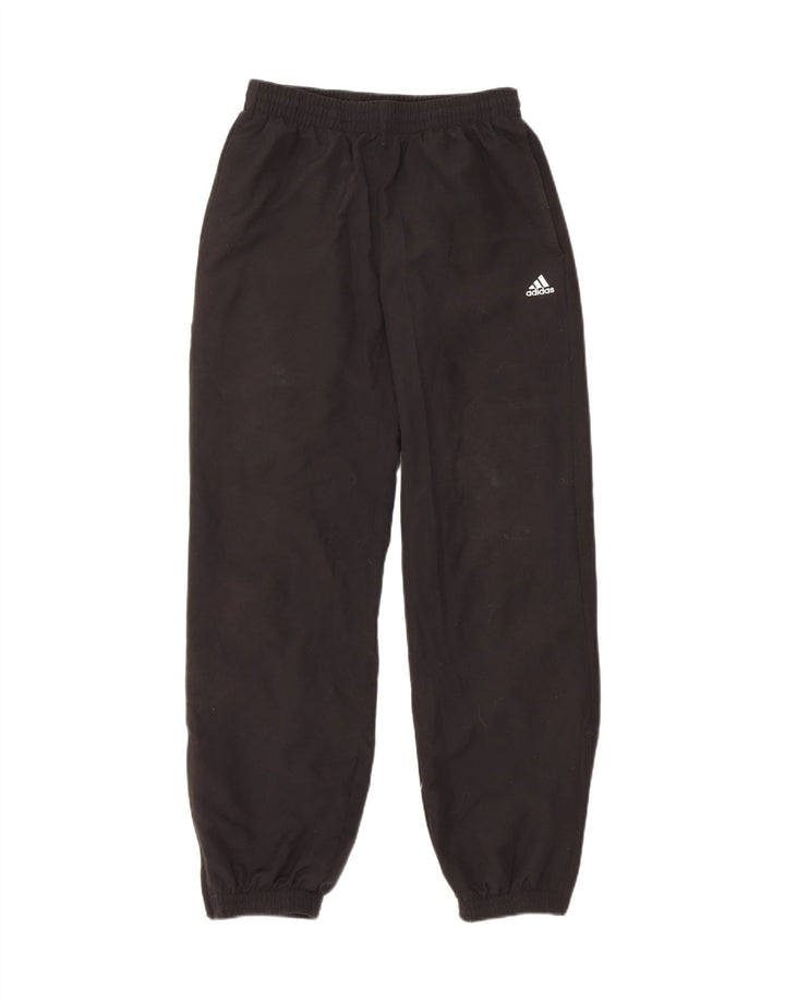 ADIDAS Boys Climalite Tracksuit Trousers Joggers 13-14 Years Black