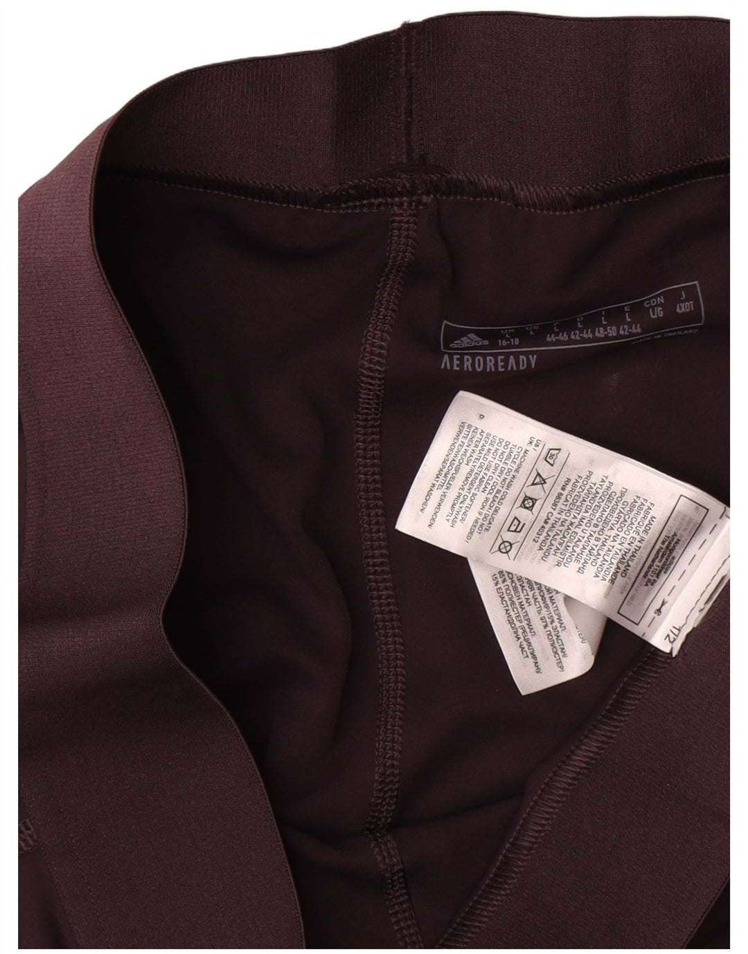 Adidas Womens Aeroready Leggings UK 16/18 Large  Brown Polyester