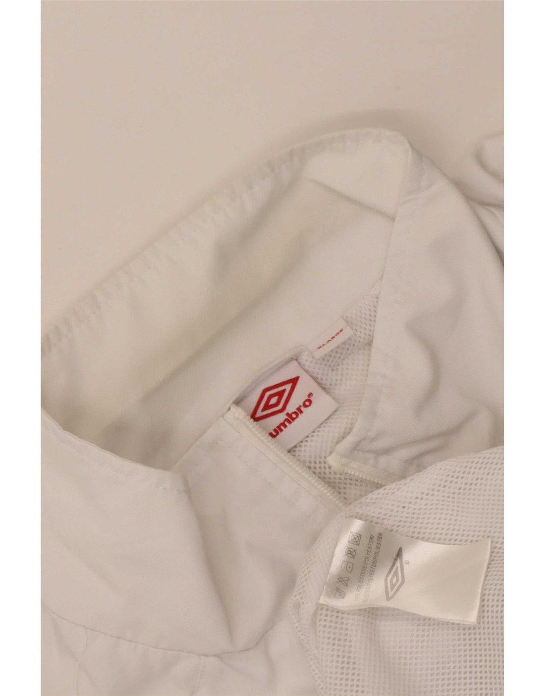 Umbro Mens Tracksuit Top Jacket XL White Colourblock Polyester Sports