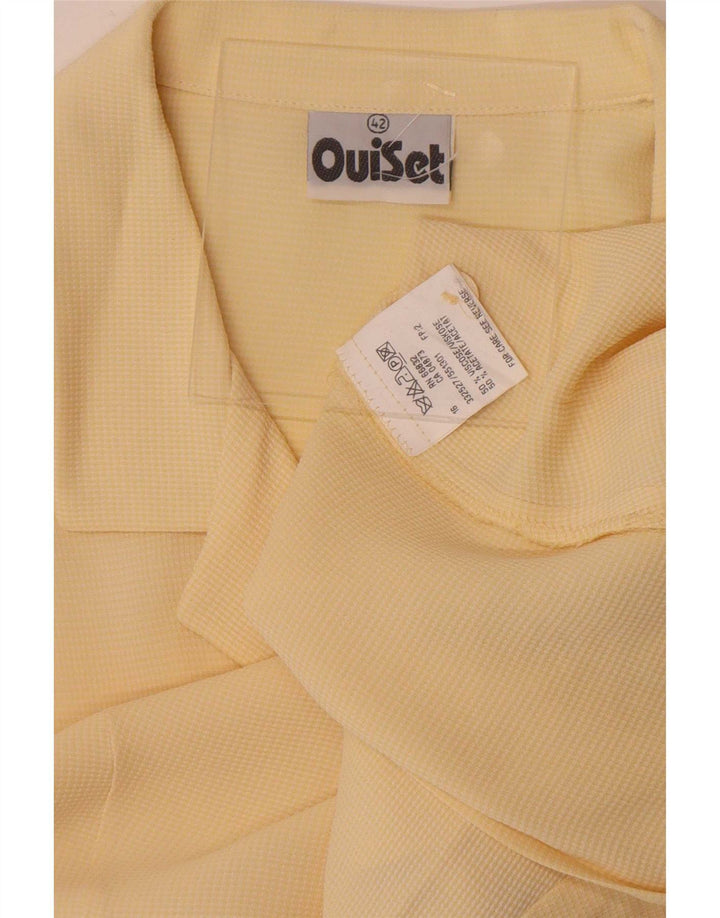 Oui Set Womens Shirt Blouse IT 42 Medium Yellow Viscose