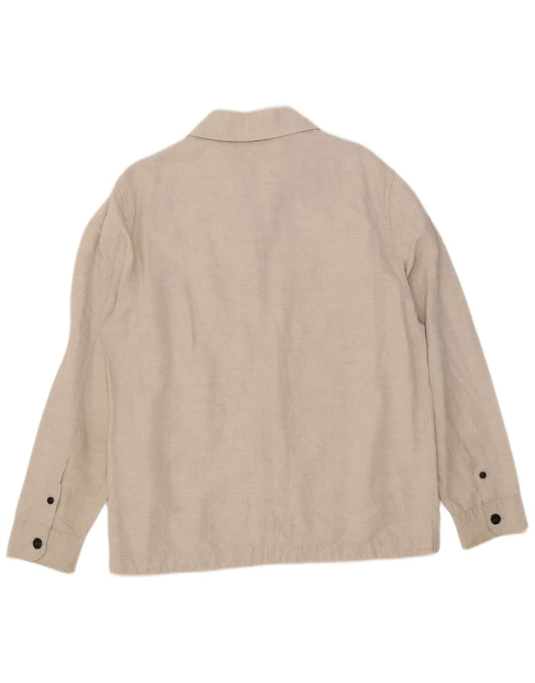Marks & Spencer Mens Shirt Medium Beige Linen
