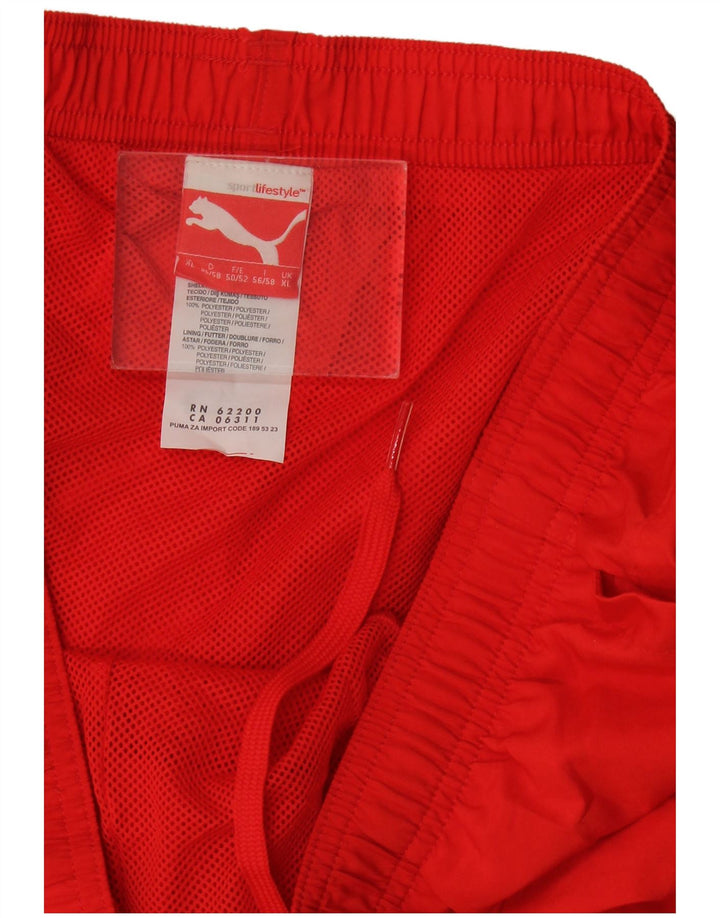 Puma Mens Graphic Sport Shorts XL  Red Polyester