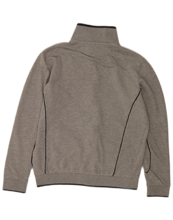 Kappa Mens Tracksuit Top Jacket Large Grey Flecked Cotton