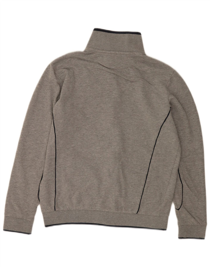 Kappa Mens Tracksuit Top Jacket Large Grey Flecked Cotton