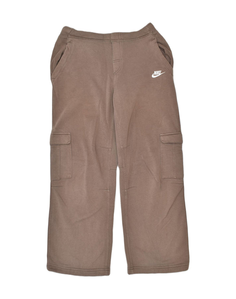 NIKE Boys Tracksuit Trousers 10-11 Years Medium Brown Cotton | Vintage | Thrift | Second-Hand | Used Clothing | Messina Hembry 