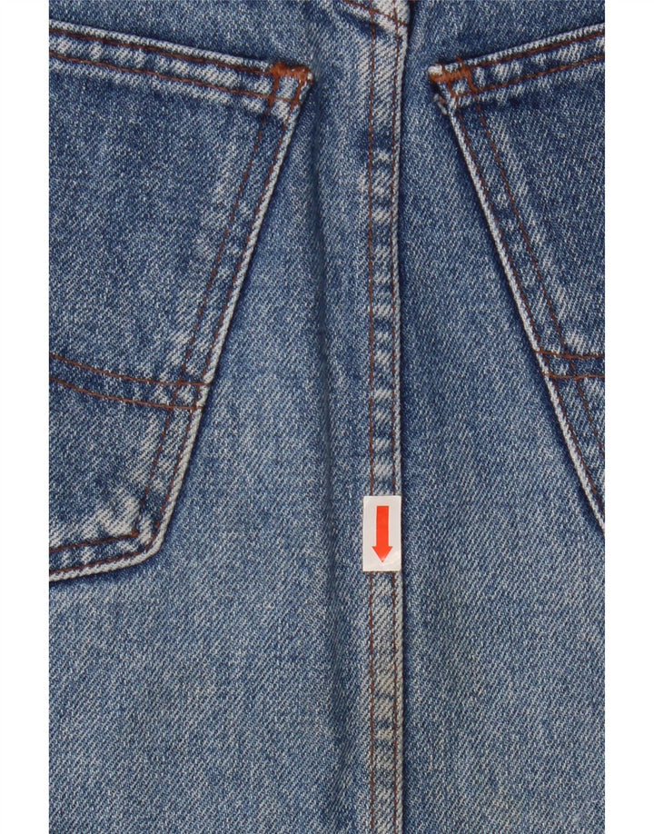 Carrera Womens Denim Skirt IT 42 Medium W25  Blue Cotton