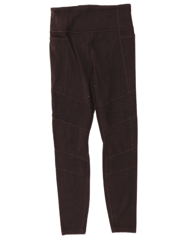 ATHLETA Womens Leggings UK 10 Small  Black Nylon