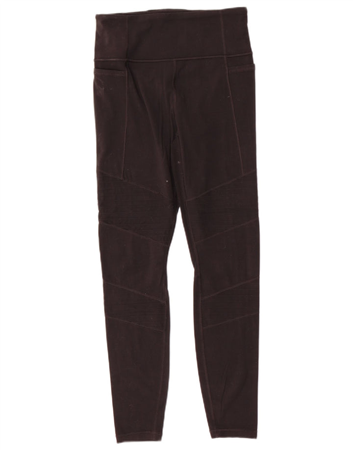 ATHLETA Womens Leggings UK 10 Small  Black Nylon