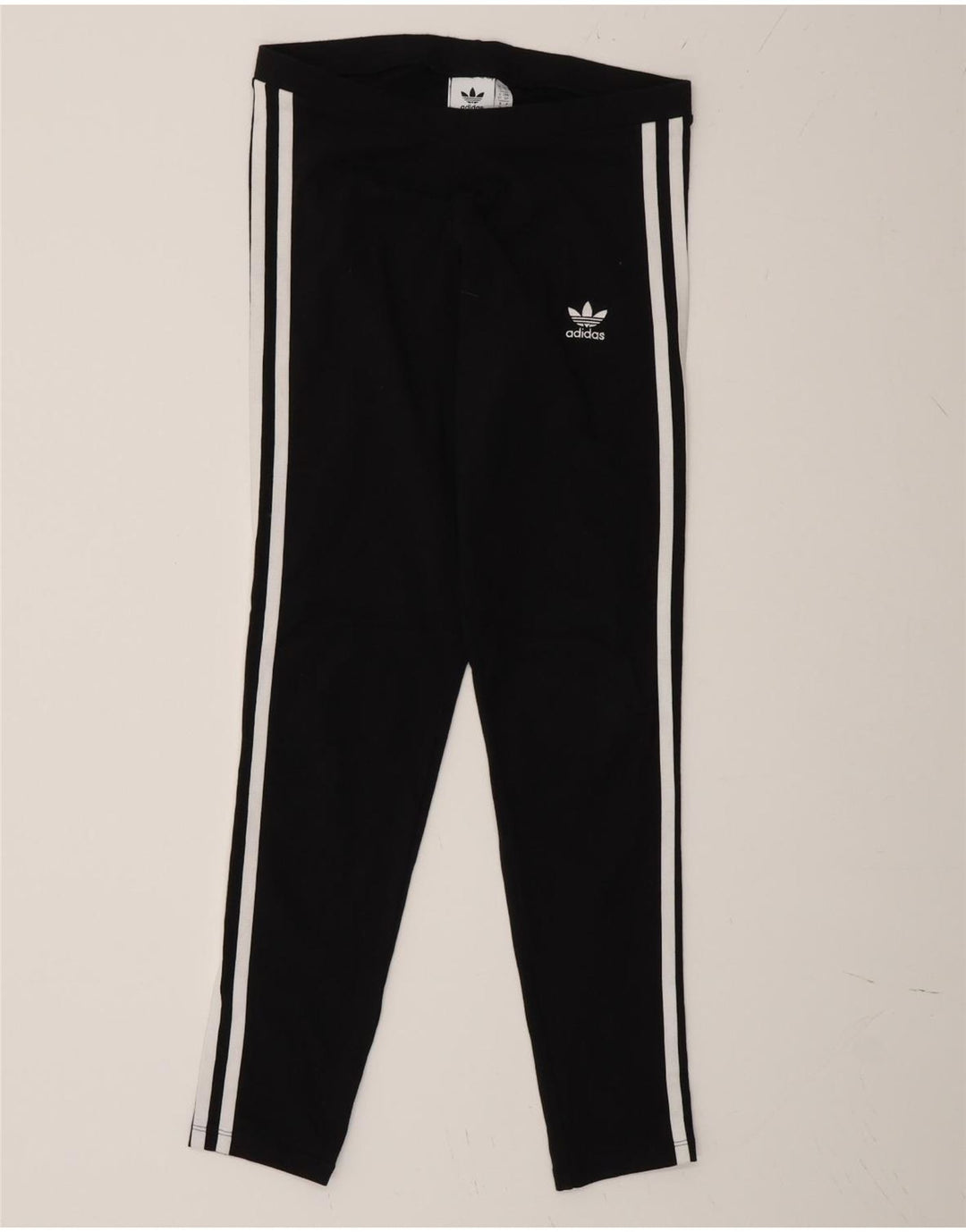 Adidas Womens Leggings UK 10 Small Black Cotton